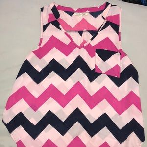 Sheer Chevron Top